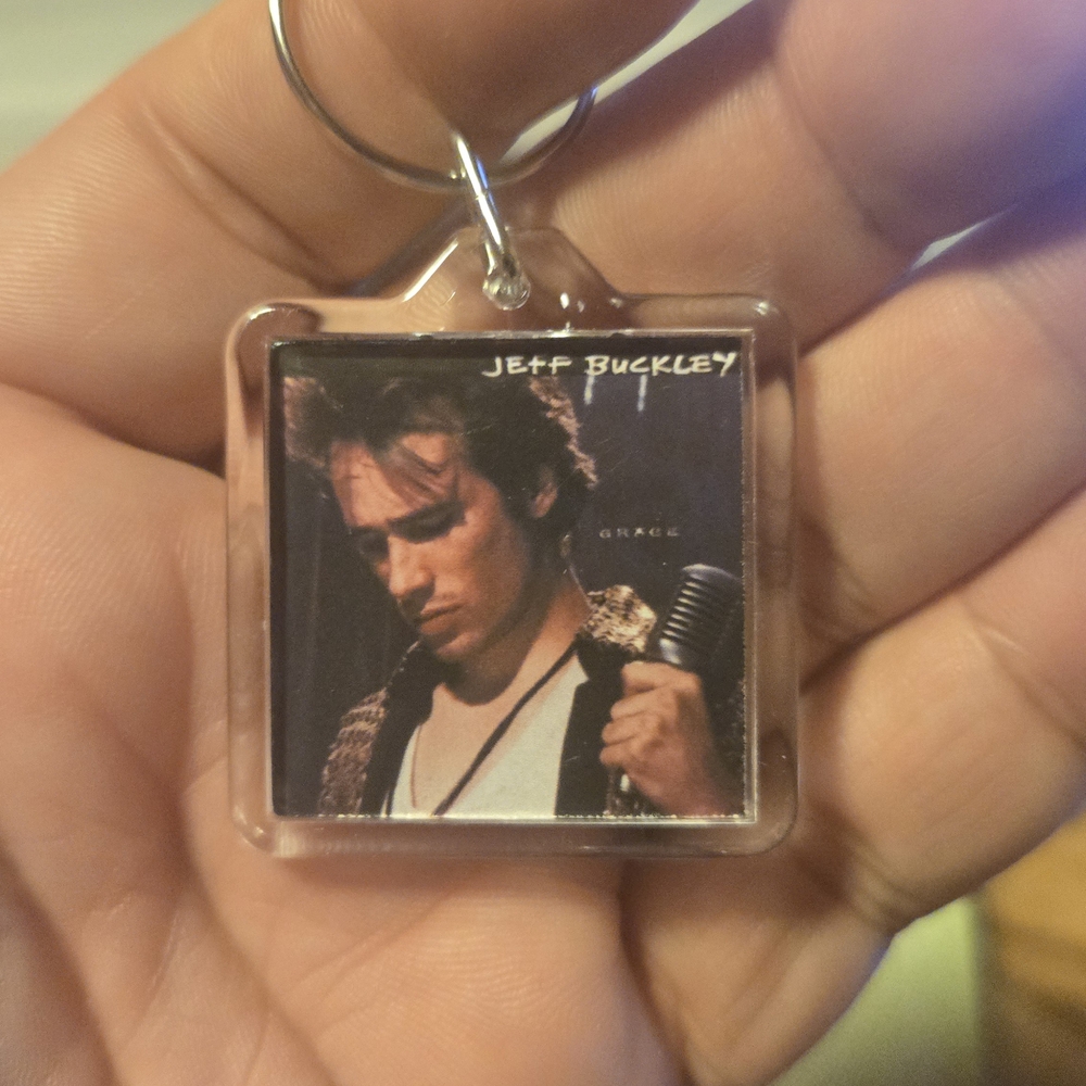 Custom Jeff Buckley Grace CD Album cover Art Keychain | Hanger | Charm